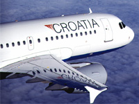 クロアチア航空 フライト風景
